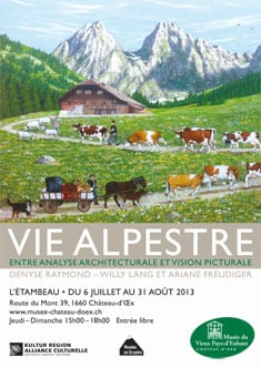 Flyer Exposition Ariane Freudiger Willy Lang Vie Alpestre 06 07 2013 01 09 2013