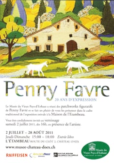 Flyer Penny Favre Musée du Pays-d'Enhaut & Centre Suisse du Papier Découpé